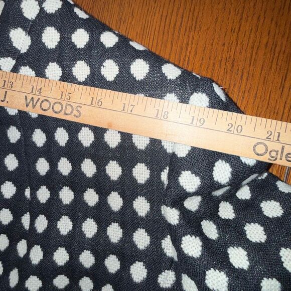 Jones New York Collection Woman Blazer 24W Black White Polka Dot Zip Jacket Line - Picture 9 of 16